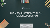 From SQL injection to shell: pg edition